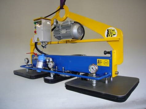 Vacuüm Hefsysteem Type NU.RH Elektrisch 3 x 550 x 220 mm Zacht H900 / V450 kg CE