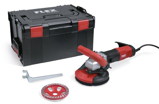 [ZLD168-TSET] Flex Ponçeuse pour Béton LD 16-8 Kit Turbo Jet II (Puissance 1600 W, Vitesse de rotation 7800 t/min)