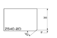 ADI Profielfrees voor UCS en Keramiek Ø20 mm ZS40-2D R1/2&quot;