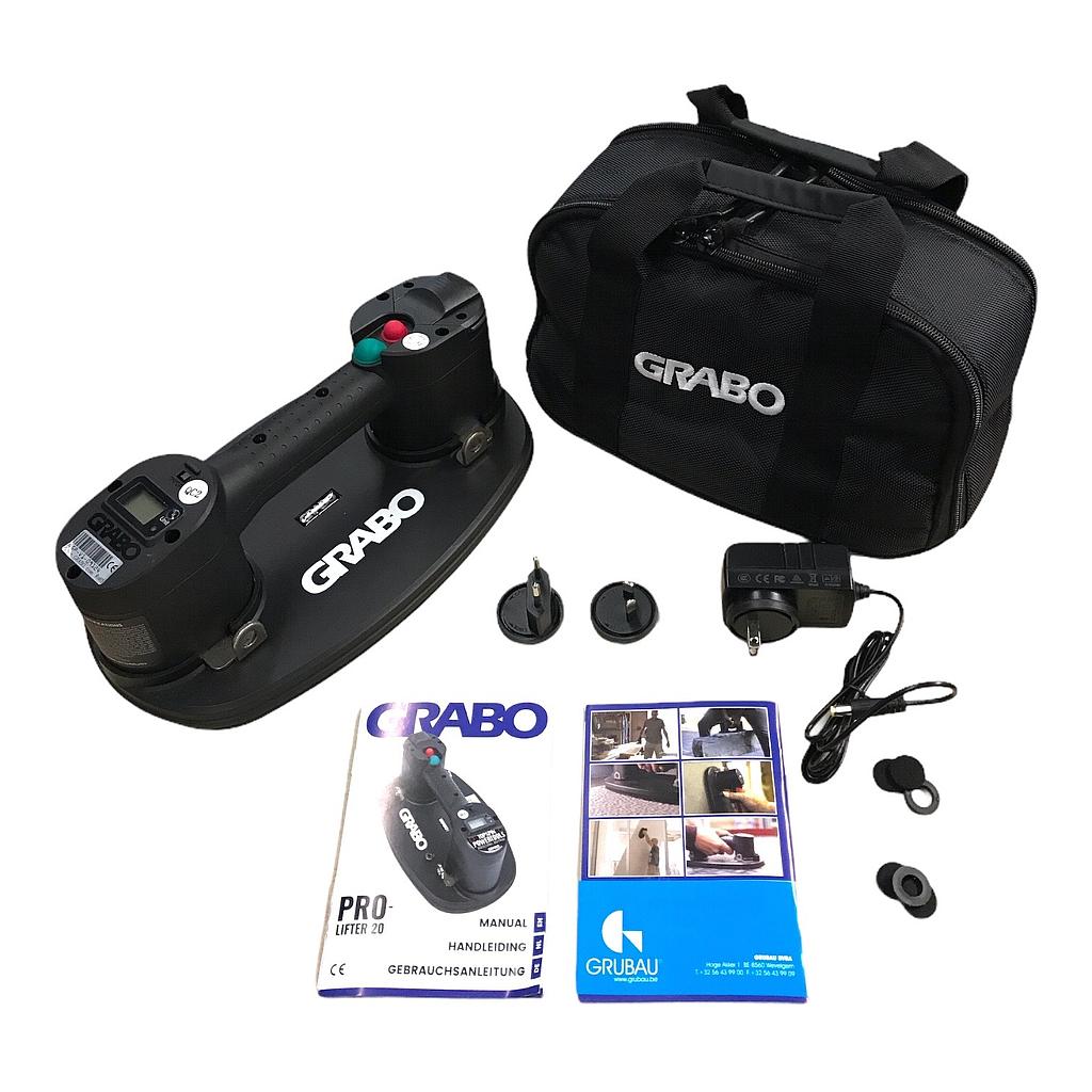Ventouse à Main à Batterie Grabo Pro dans un Sac de Protection