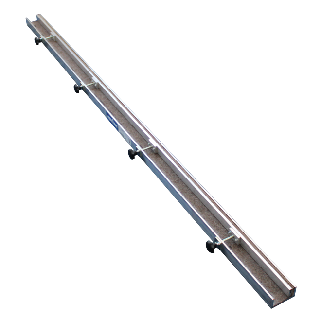 Verstevigingslat Alu 2000 mm Spanbereik 0 - 40 mm met Vilt