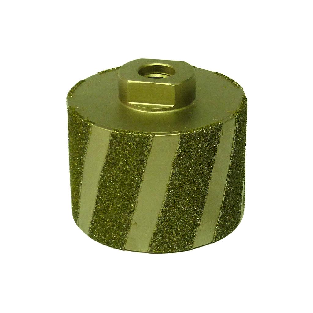 Cylindre Diamantée Galvanisé pour Marbre et Pierre Calcaire M14