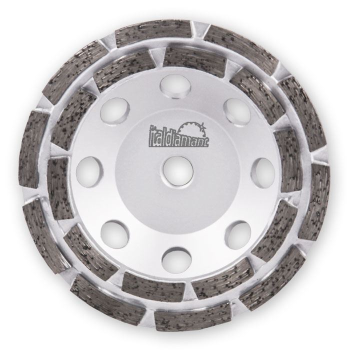 Italdiamant Diamond Grinding Tool with 2 Rows of Segments for Concrete M14