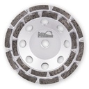 Italdiamant Diamond Grinding Tool with 2 Rows of Segments for Concrete M14