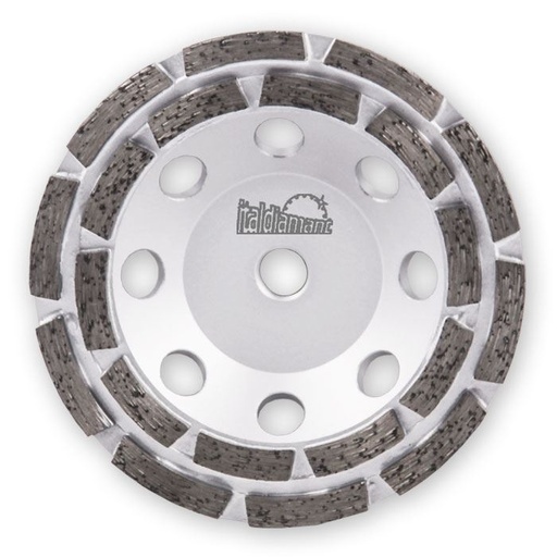 Italdiamant Diamond Grinding Tool with 2 Rows of Segments for Concrete M14