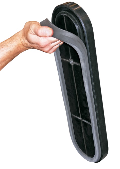 Celrubber Ring 540 x 150 mm Recht Donker