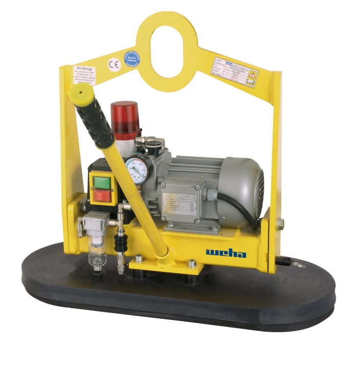 Vacuum Lifter AC300 230V mono - Soft Suction Pad 540 x 150 mm - 300kg Horizontal - 150kg Vertical
