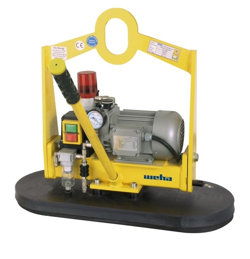 Vacuum Lifting System AC300 230V Single Phase – Soft Suction Cup 540 x 150 mm – 300 kg Horizontal – 150 kg Vertical