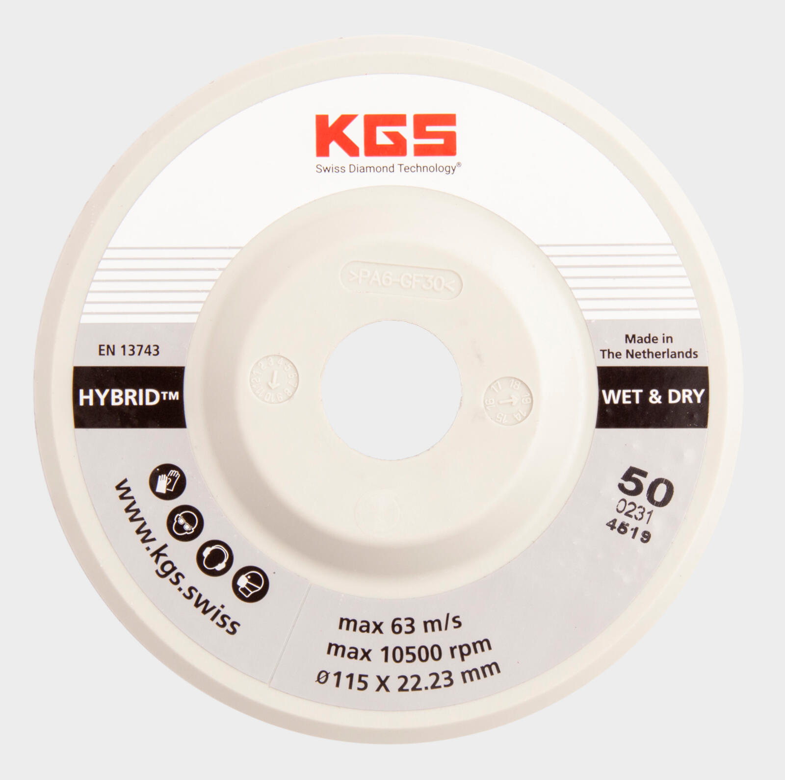 KGS Hybrid® Flap Ø115 mm - Asgat 22,2 mm