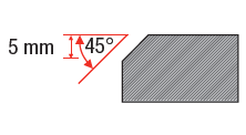 Montolit Toprofile Profielfrees voor 45°