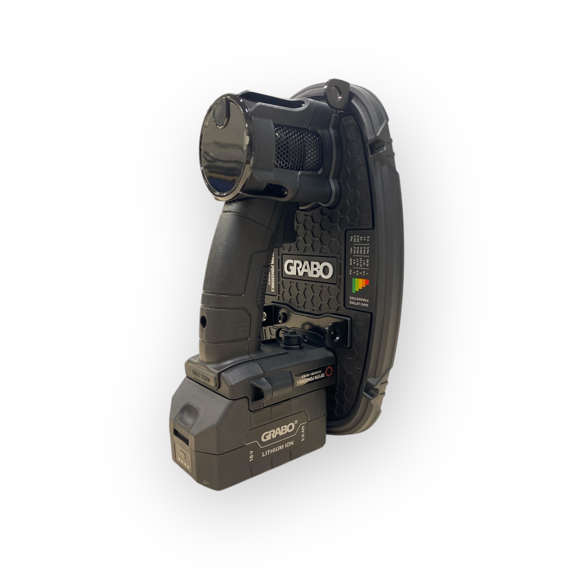Elektrische Handventouse Grabo High Flow in Beschermtas