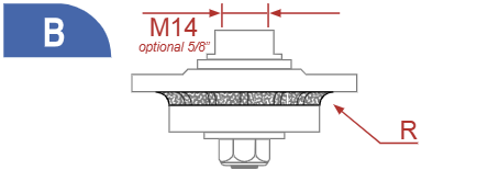Profielfrees B Soudo voor Keramiek M14