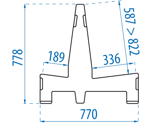 Deltarack Premium Houten Transportbok B3