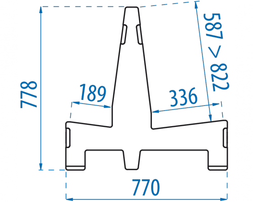 Deltarack Premium Houten Transportbok B3L