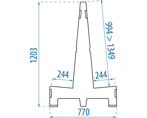 Deltarack Premium Houten Transportbok B4XL