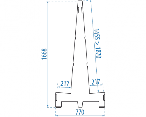 Deltarack Premium Houten Transportbok B5XL