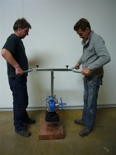 Vacuümheftuig Type WG.5Y op Perslucht - zuignap 540 x 150 mm hard - Inclusief CE  Alarmsysteem