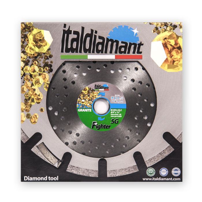 Italdiamant Diamantzaag Fighter SG voor Graniet, Composiet en Beton - Asgat 22.2 mm